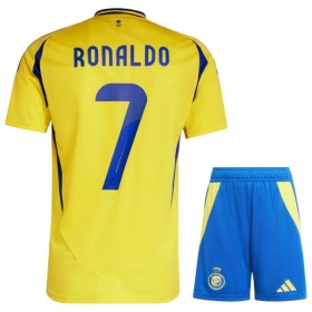 Al Nassr Ronaldo 7 Børn Hjemme 2024-25 - Fodboldtrøjer (S/S)